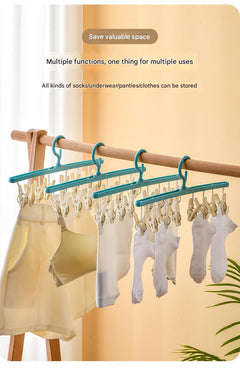 Durable plastic Multi-Functional Sock Drying Rack