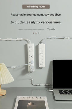 High-Adhesion Self-Adhesive Cable Clips in use