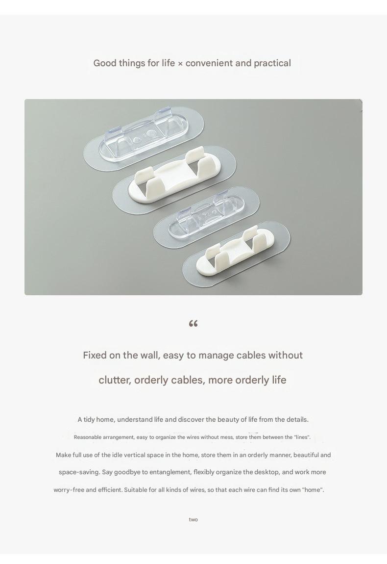 Transparent Self-Adhesive Cable Clip for wires