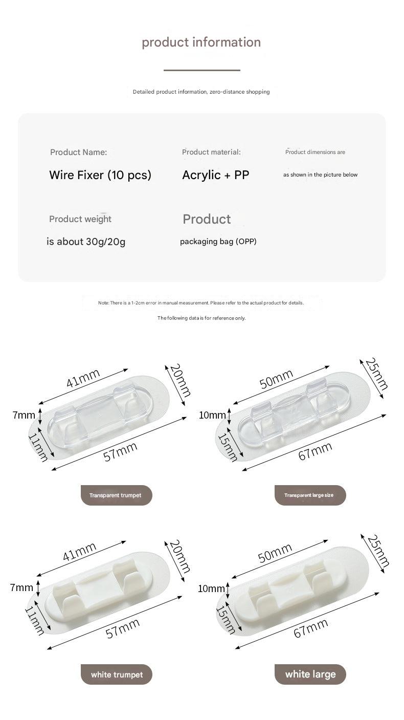 Variety of sizes in Cable Management Clips