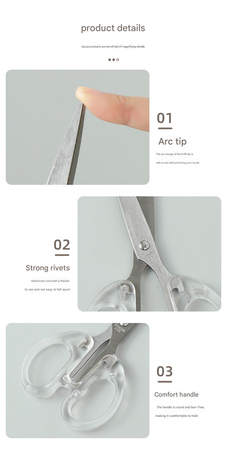 compact scissors suitable for students and office use