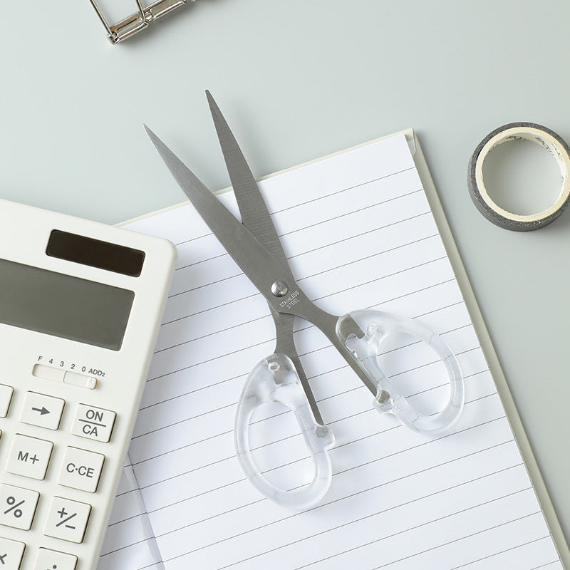 high-quality stainless steel scissors resting on a surface