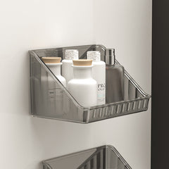Durable plastic construction of bathroom storage cabinet