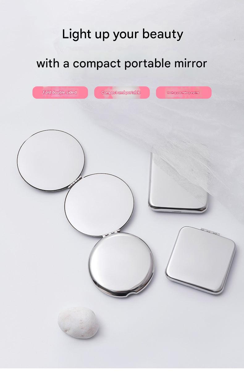 Cosmetic touch-ups using a portable mirror