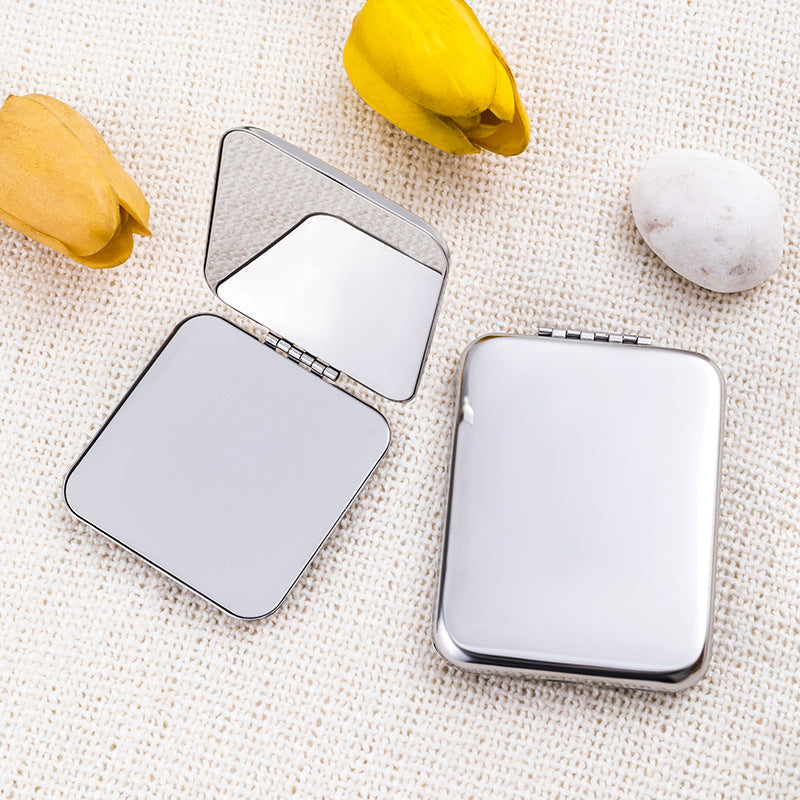 Close-up of the lightweight folding makeup mirror