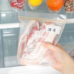 freezer safe bag showcasing temperature range