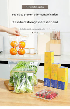 comparison of sizes in food storage bags pack