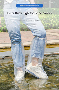 Durable plastic shoe covers for rainy days