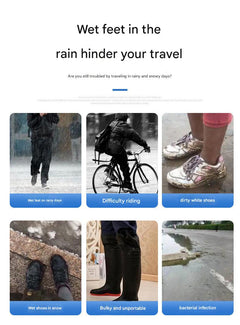 Portable shoe covers ready for outdoor use