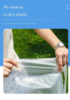 Heavy-duty clear plastic shoe covers in packaging