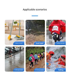 Durable plastic shoe covers for rainy days