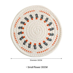 Eco-friendly dining mats on wooden table 9