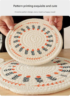 Various floral designs of dining mats 6