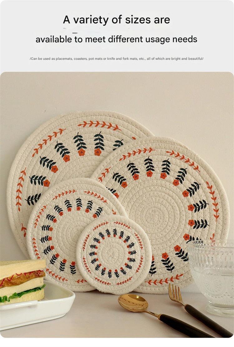 Nordic style table setting with mats 8