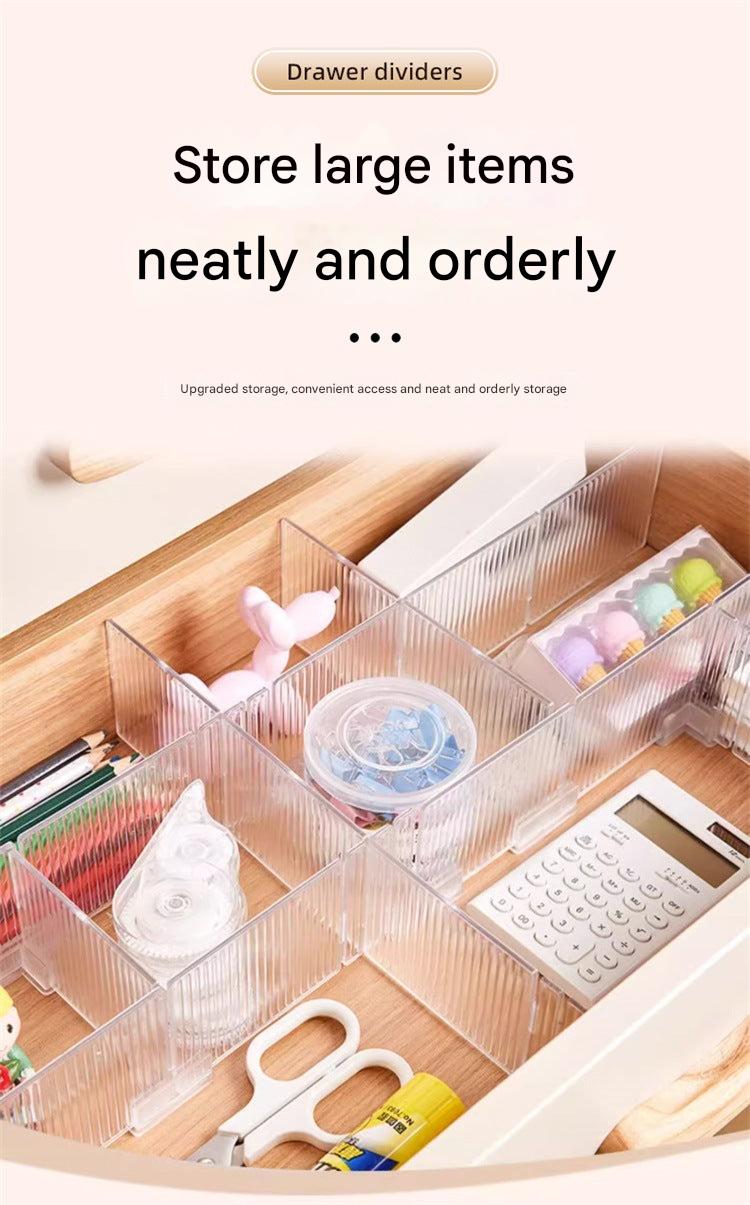 Efficiently organised drawer with dividers