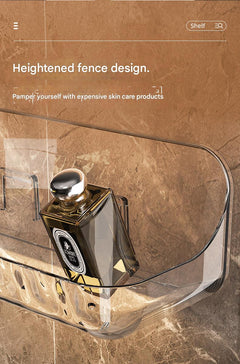 compact wall shelf for beauty products