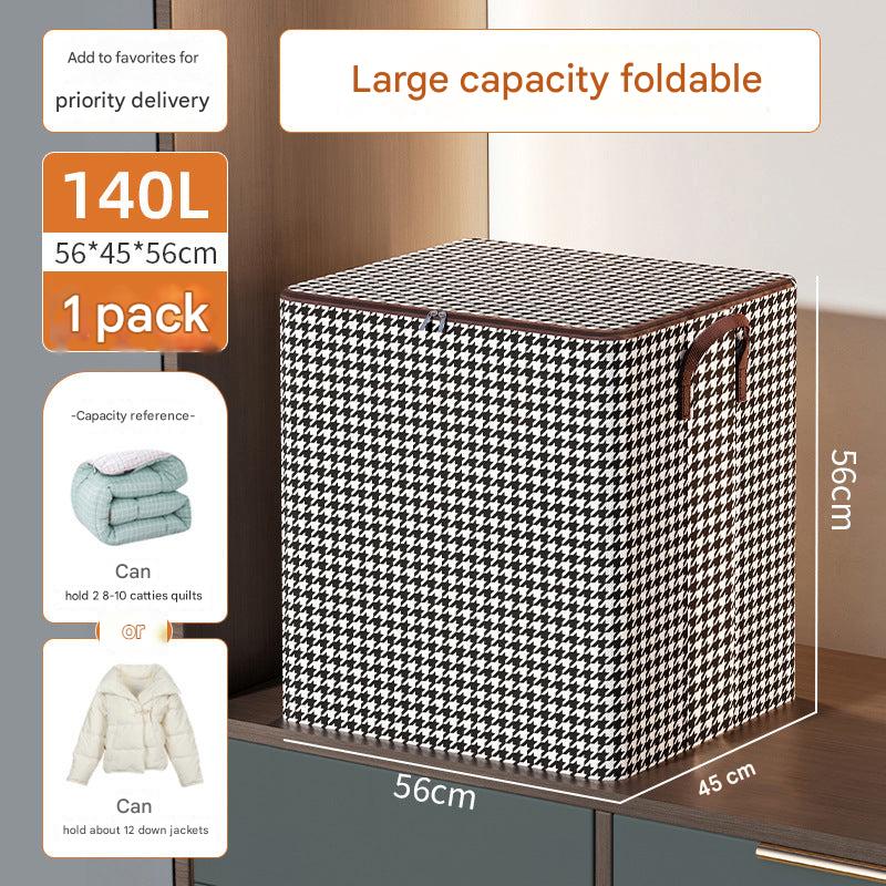 Inside view of a spacious storage bag