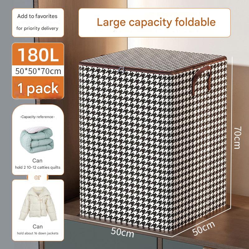 Stacked storage bags in stylish designs