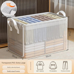 Clear storage container for easy access