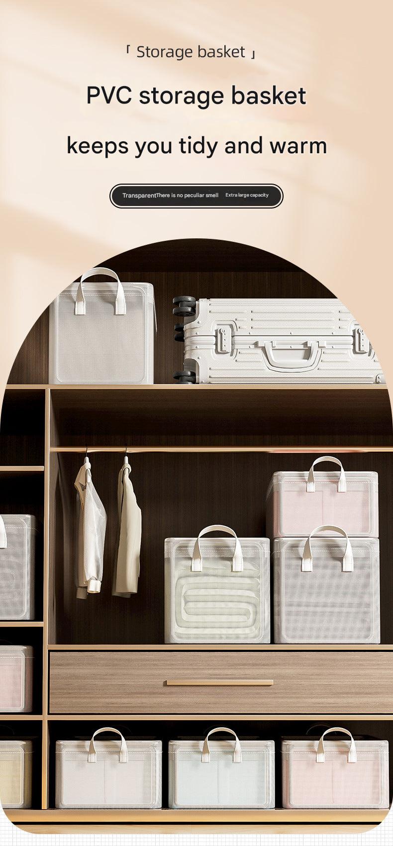 Durable PVC storage box in living space