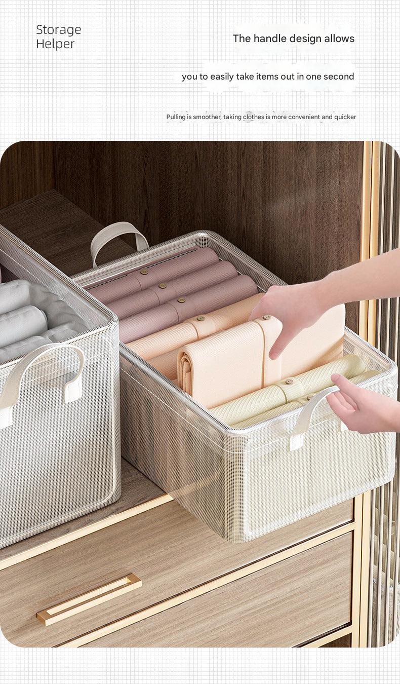 Folded storage box showcasing modern decor