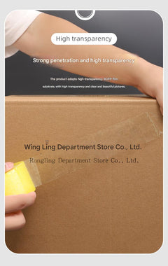 High-strength transparent packing tape roll view 1