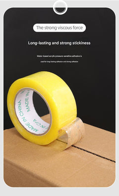 Transparent packing tape on a surface view 2