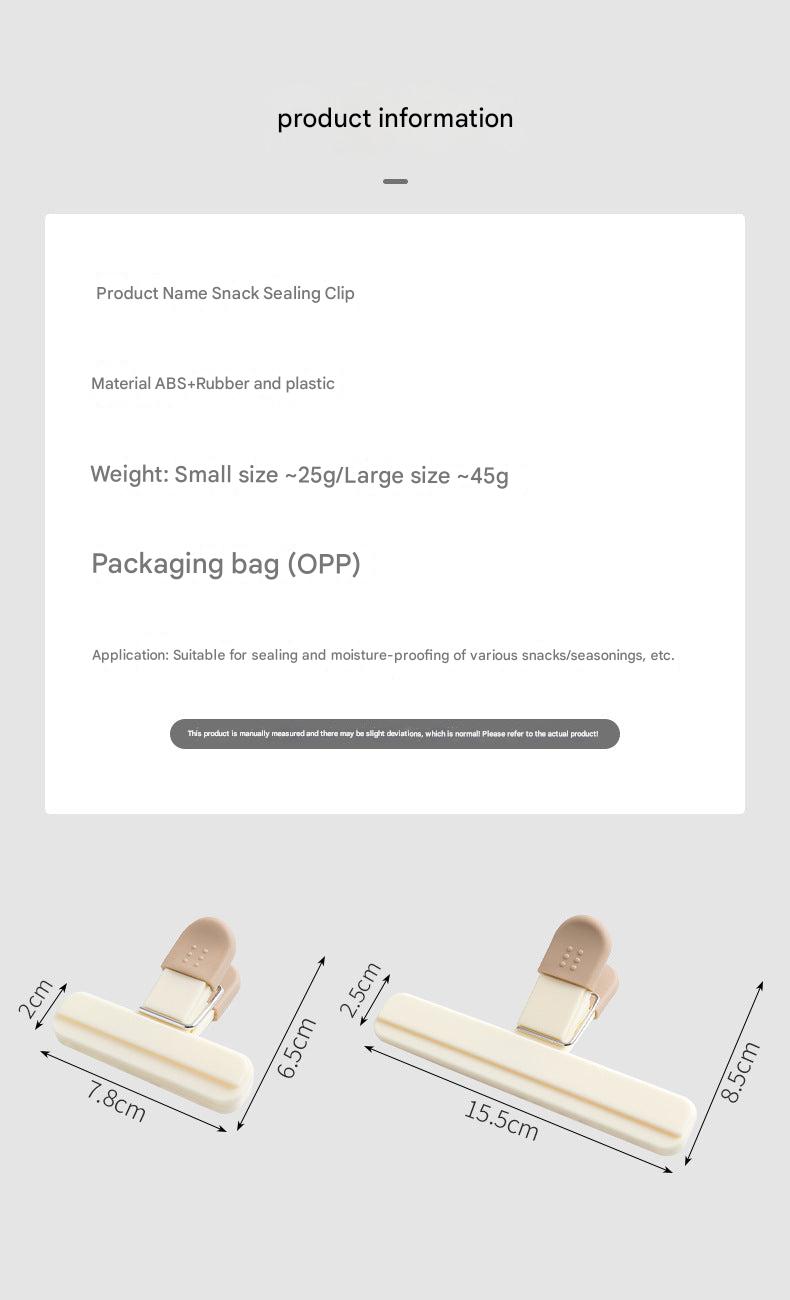 Food sealing clips displayed for easy purchasing