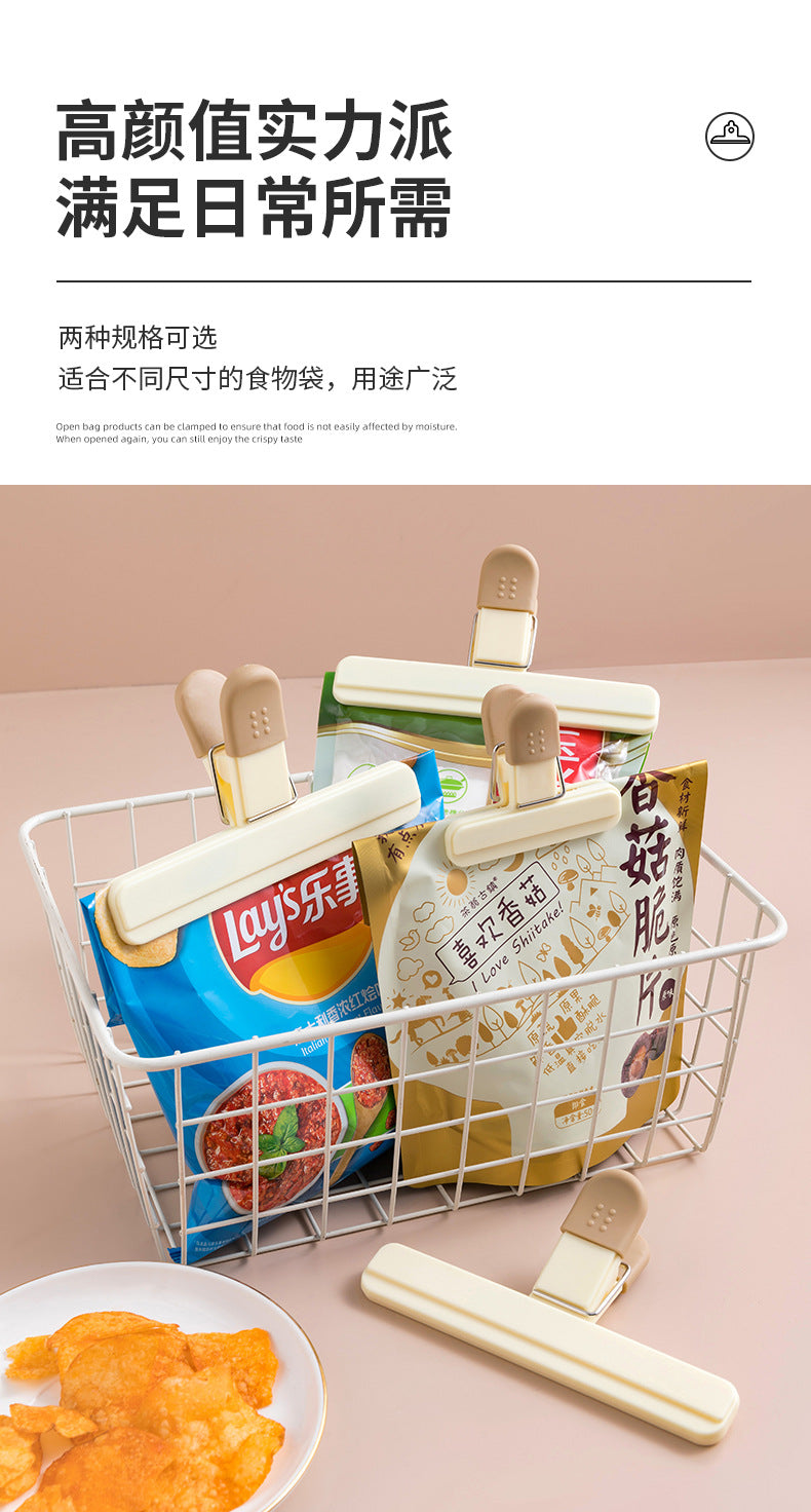 Various colours of food sealing clips for kitchen