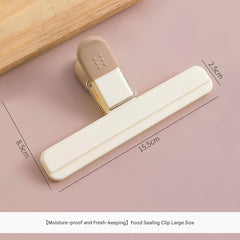 Close-up of food sealing clips showing durability