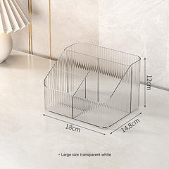 Medium-sized acrylic organiser on vanity
