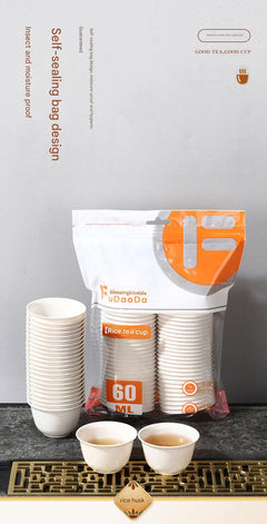 Premium disposable rice husk tea cup image 9