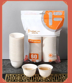 Premium disposable rice husk tea cup image 3