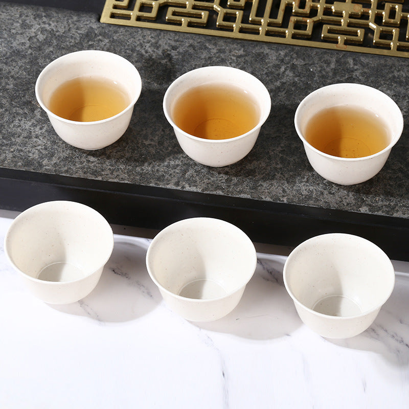 Premium disposable rice husk tea cup image 3