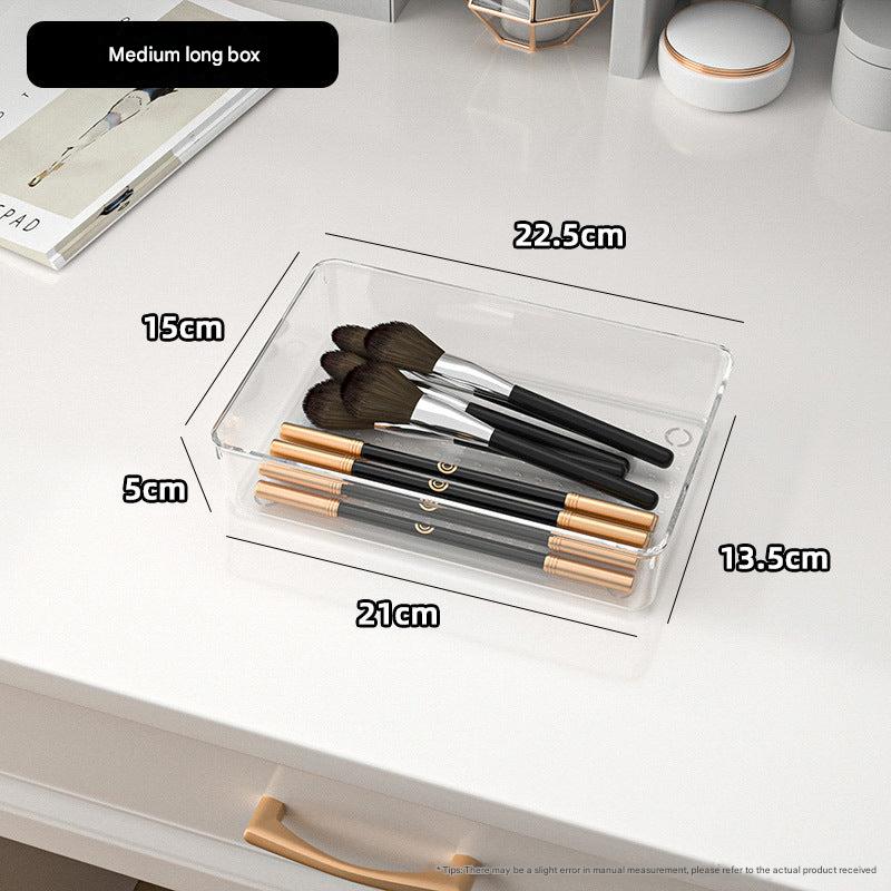 Clear boxes used for clutter-free living