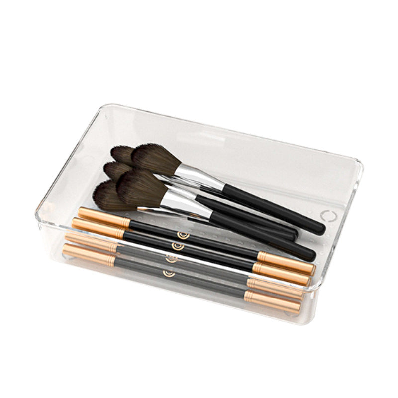 Organising cosmetics with dividers