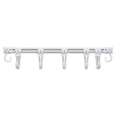 Sliding hook rack with multiple hooks for storage