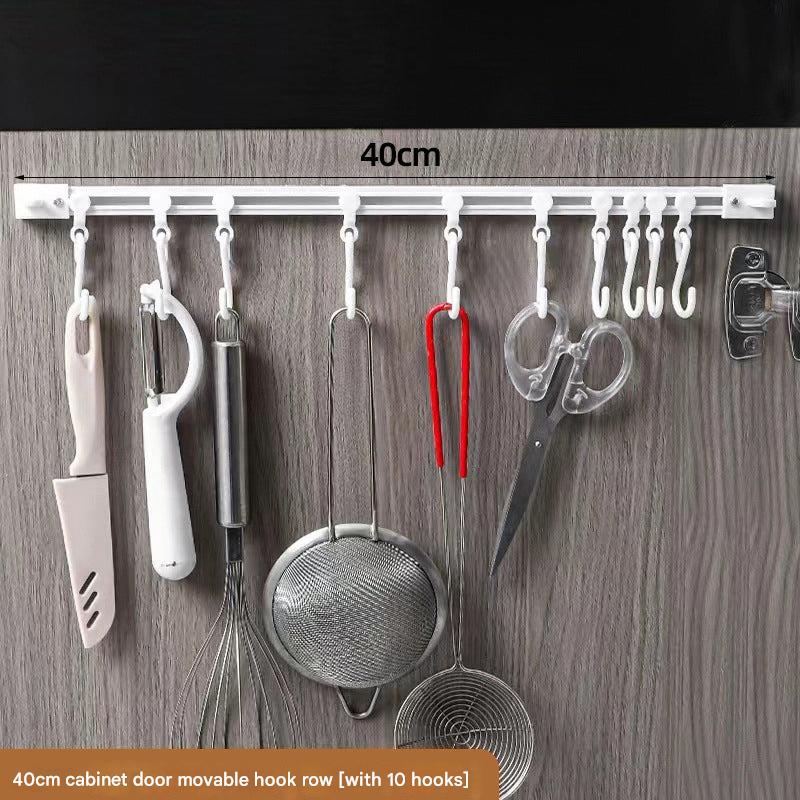 Utility hook rack for modern kitchens