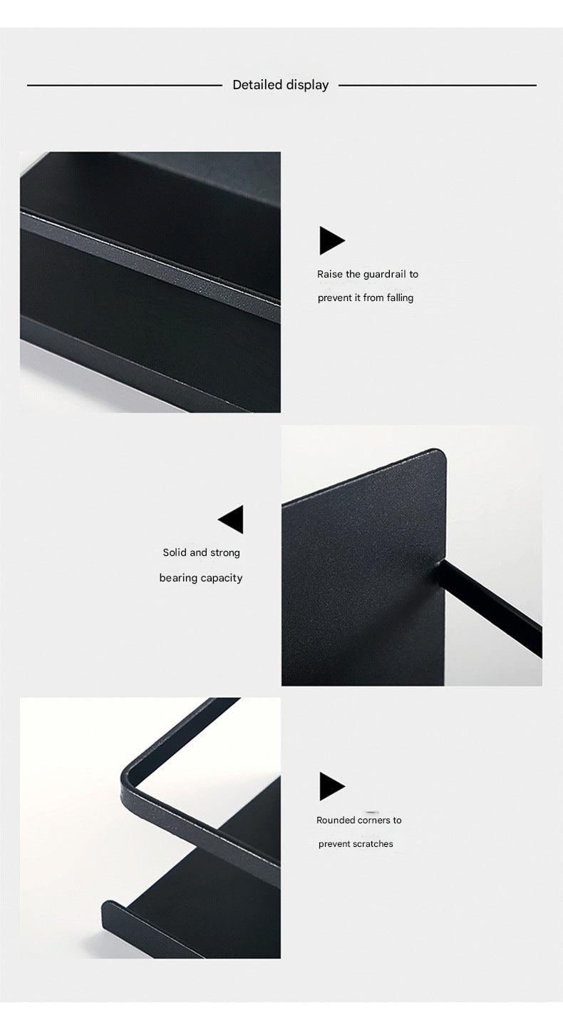 Magnetic fridge rack showcasing kitchen essentials