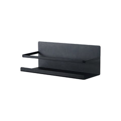 Carbon steel fridge storage rack on kitchen wall