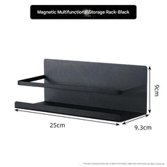 White magnetic rack with paper towels attached