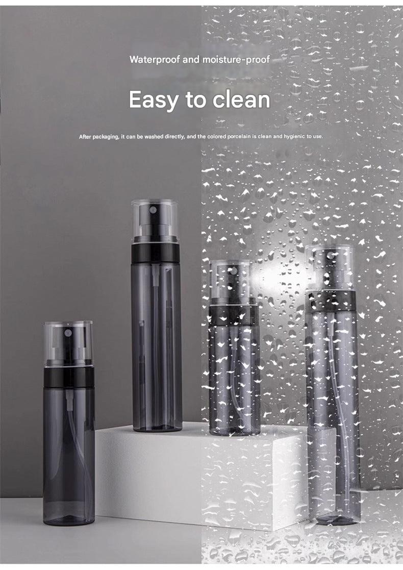 Multiple sizes of portable sprayer bottles displayed