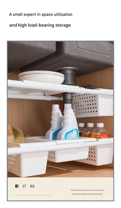 Minimalist design storage solution on shelf