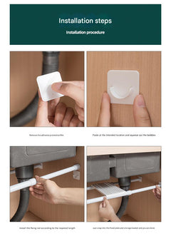 Adjustable storage rack for kitchen utensils