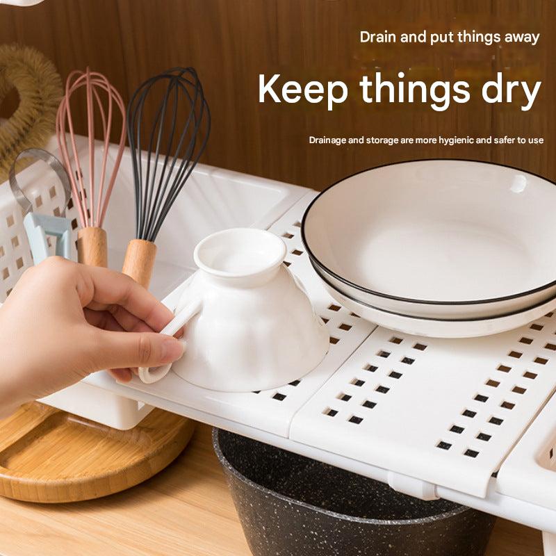 Versatile organiser rack with baskets