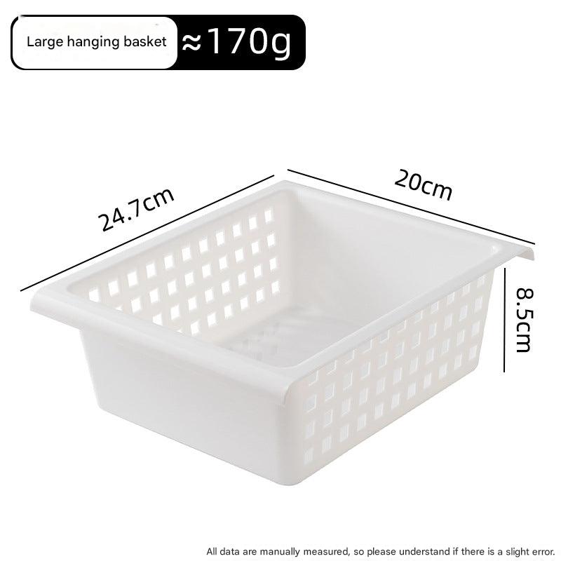 Organised bathroom with storage rack
