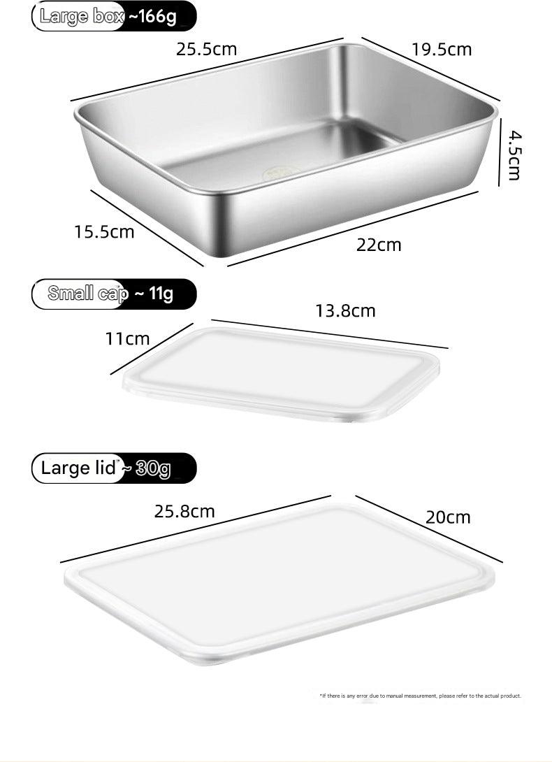 Sealed rectangular lunch box with airtight design