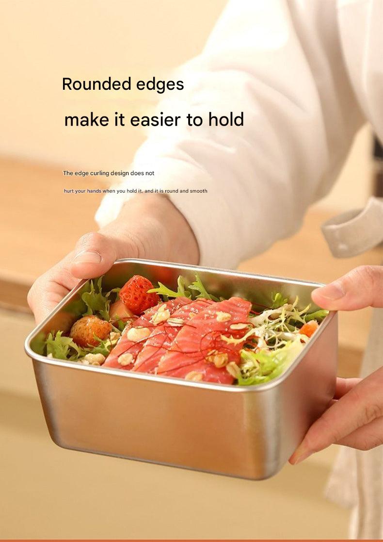 Reusable lunch container with modern finish