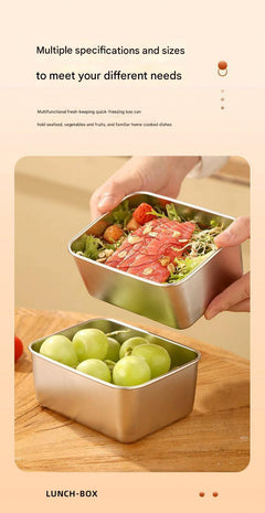 Microwave safe food storage box in use