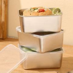 Microwave safe food storage box in use